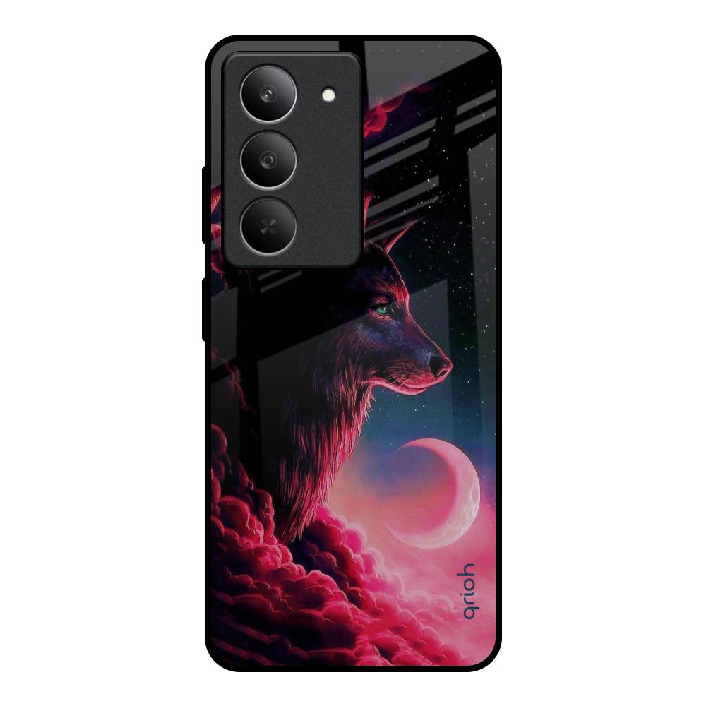 Moon Wolf Realme 14x 5G Glass Back Cover Online