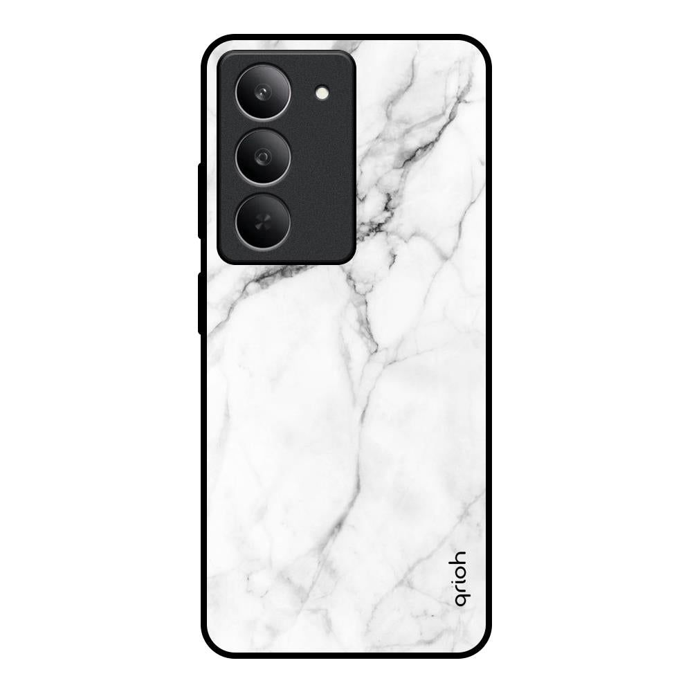 Modern White Marble Realme 14x 5G Glass Back Cover Online