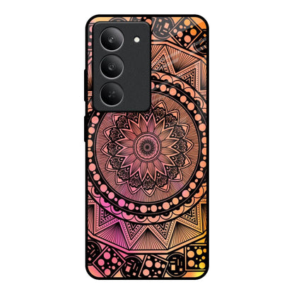 Floral Mandala Realme 14x 5G Glass Back Cover Online