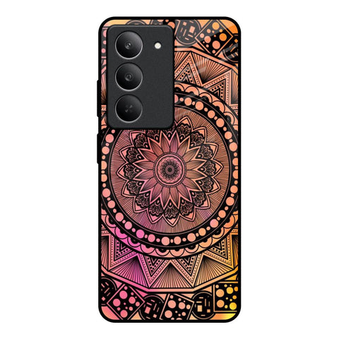 Floral Mandala Realme 14x 5G Glass Back Cover Online