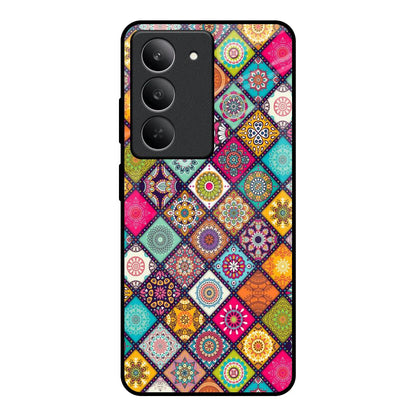Multicolor Mandala Realme 14x 5G Glass Back Cover Online