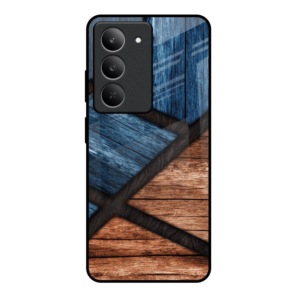 Wooden Tiles Realme 14x 5G Glass Back Cover Online