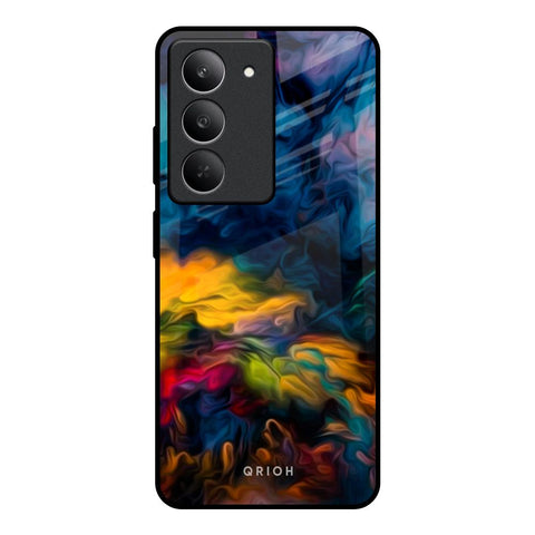 Multicolor Oil Painting Realme 14x 5G Glass Back Cover Online