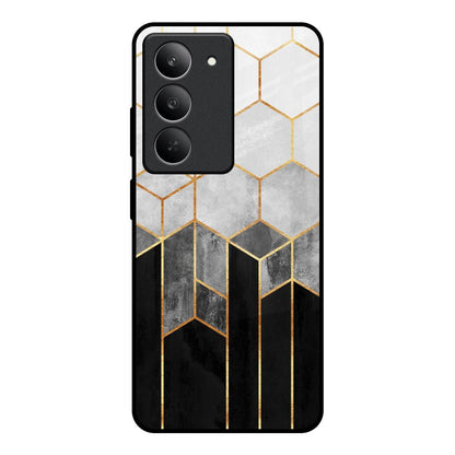 Tricolor Pattern Realme 14x 5G Glass Back Cover Online