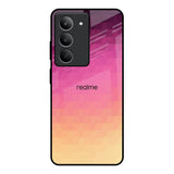 Geometric Pink Diamond Realme 14x 5G Glass Back Cover Online