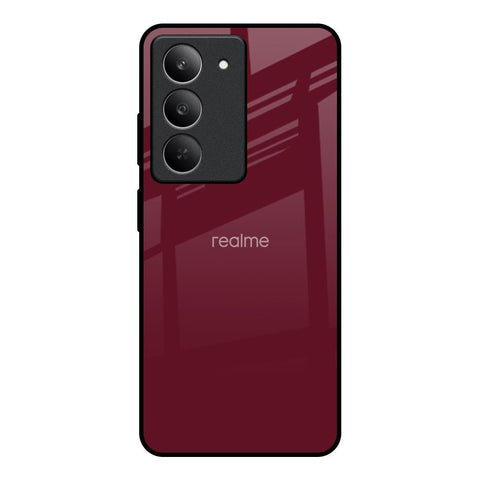 Classic Burgundy Realme 14x 5G Glass Back Cover Online
