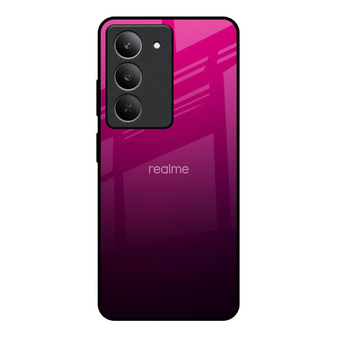 Purple Ombre Pattern Realme 14x 5G Glass Back Cover Online