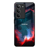 Brush Art Glass Case For Realme 14x 5G