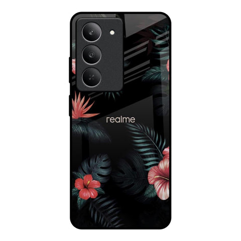 Tropical Art Flower Realme 14x 5G Glass Back Cover Online