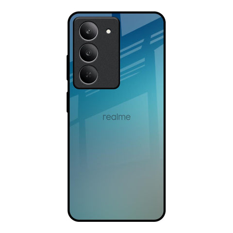 Sea Theme Gradient Glass Case for Realme 14x 5G