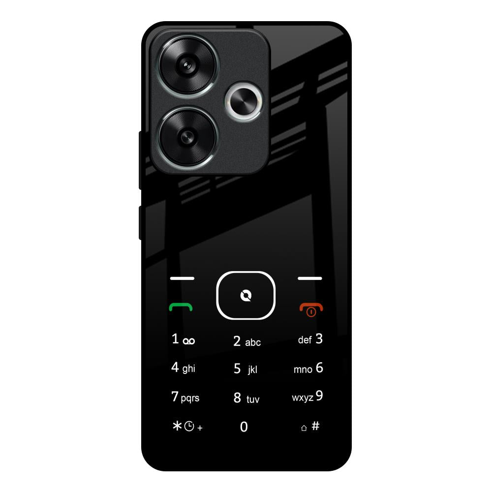 Classic Keypad Pattern Poco F6 5G Glass Back Cover Online