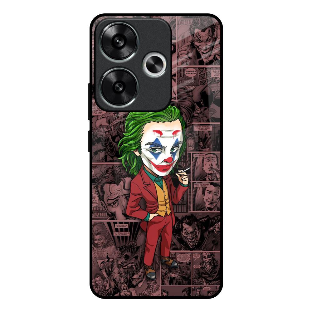 Joker Cartoon Poco F6 5G Glass Back Cover Online