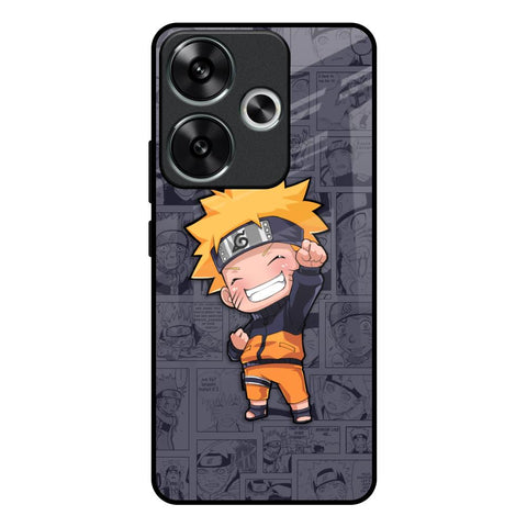 Orange Chubby Poco F6 5G Glass Back Cover Online