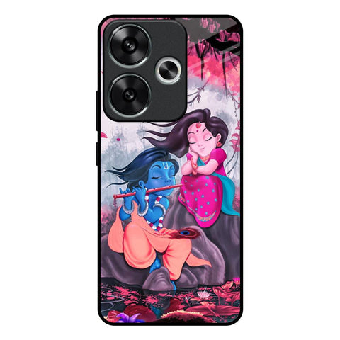 Radha Krishna Art Poco F6 5G Glass Back Cover Online