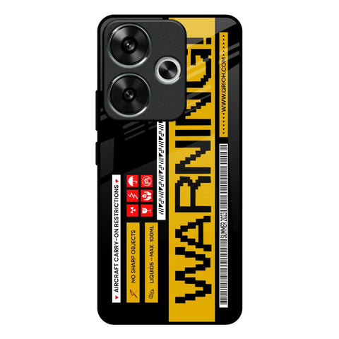 Aircraft Warning Poco F6 5G Glass Back Cover Online