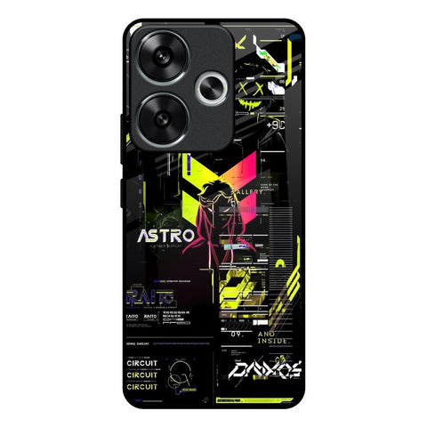 Astro Glitch Poco F6 5G Glass Back Cover Online