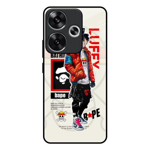 Bape Luffy Poco F6 5G Glass Back Cover Online