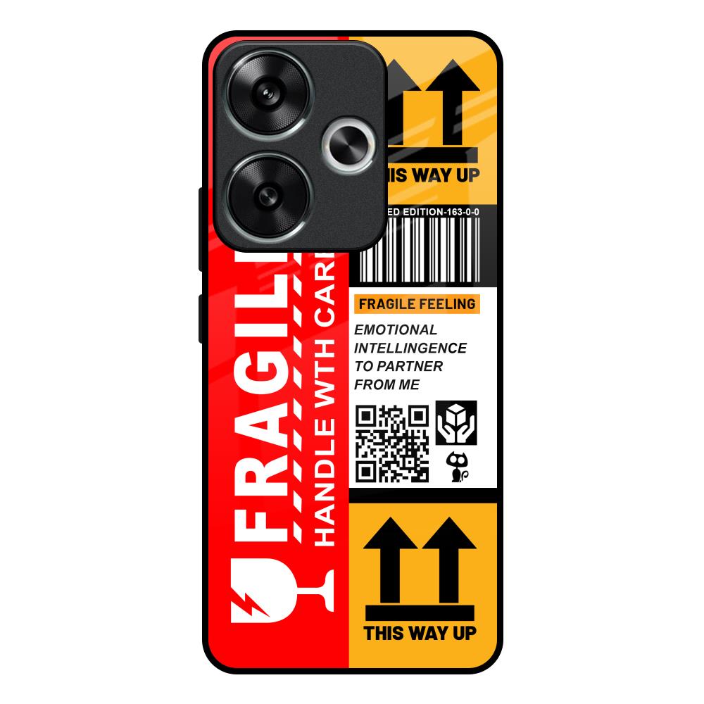 Handle With Care Poco F6 5G Glass Back Cover Online