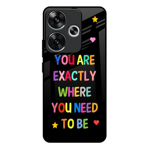 Magical Words Poco F6 5G Glass Back Cover Online