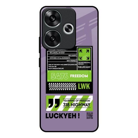 Run & Freedom Poco F6 5G Glass Back Cover Online