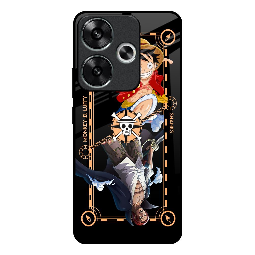 Shanks & Luffy Poco F6 5G Glass Back Cover Online