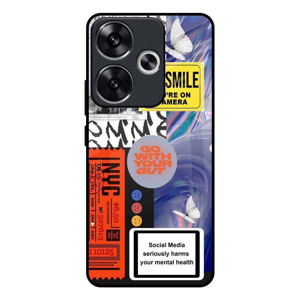 Smile for Camera Poco F6 5G Glass Back Cover Online