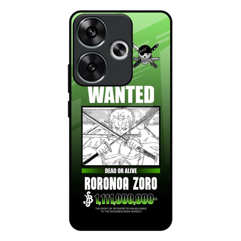 Zoro Wanted Poco F6 5G Glass Back Cover Online