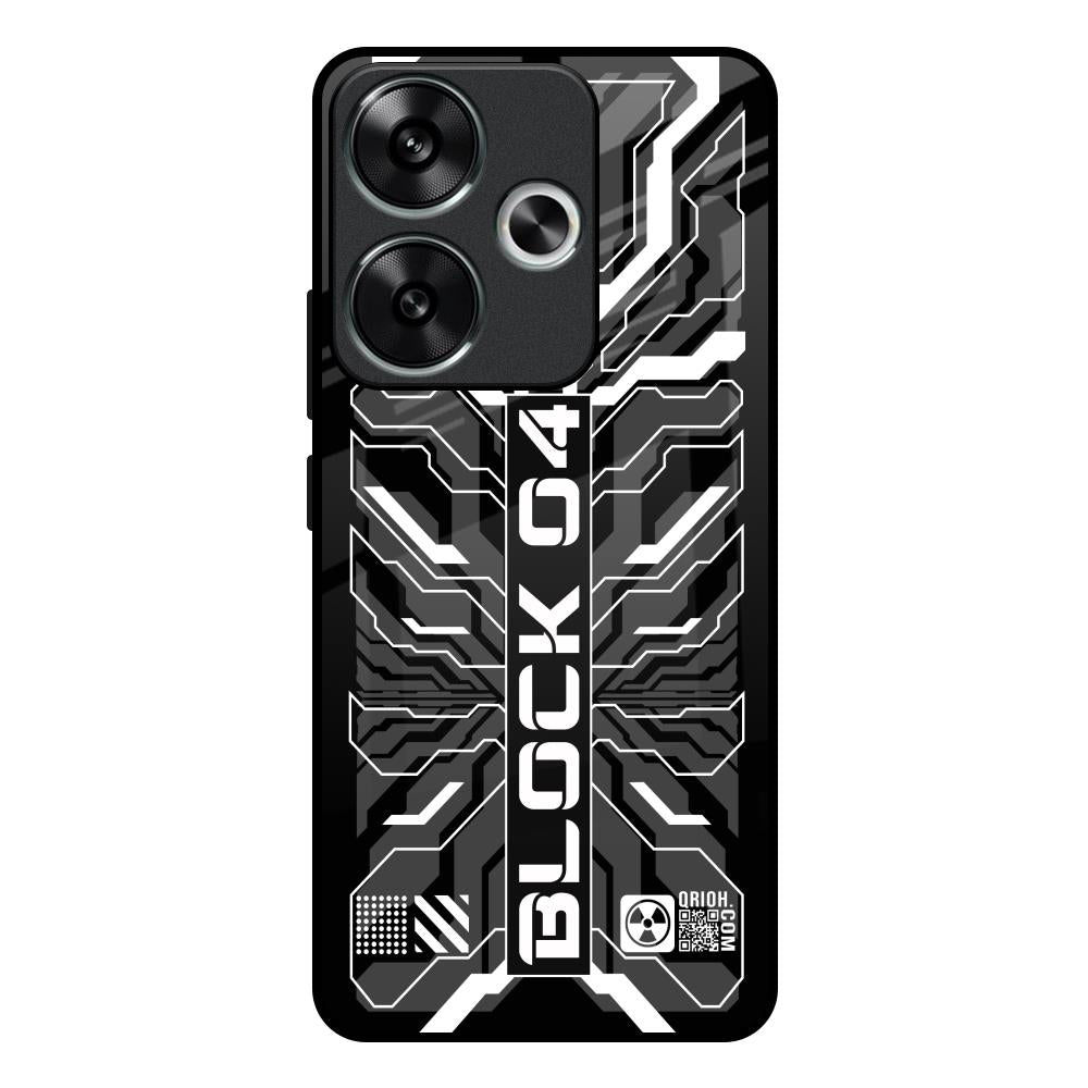 Monochrome Magic Poco F6 5G Glass Back Cover Online