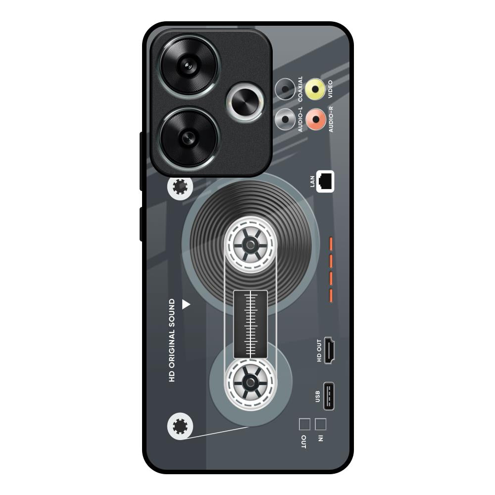 Retro Recorder Poco F6 5G Glass Back Cover Online