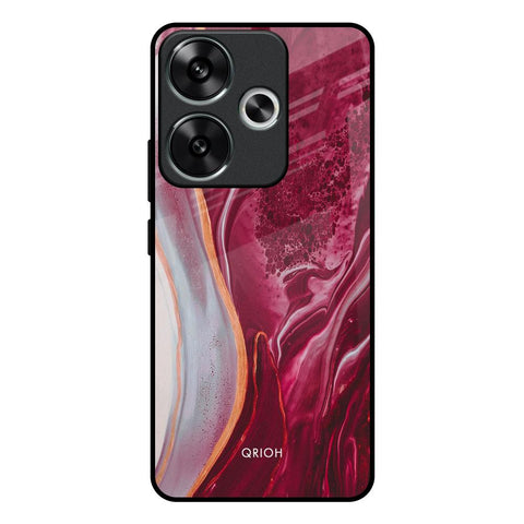 Crimson Ruby Poco F6 5G Glass Back Cover Online