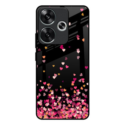 Heart Rain Fall Poco F6 5G Glass Back Cover Online