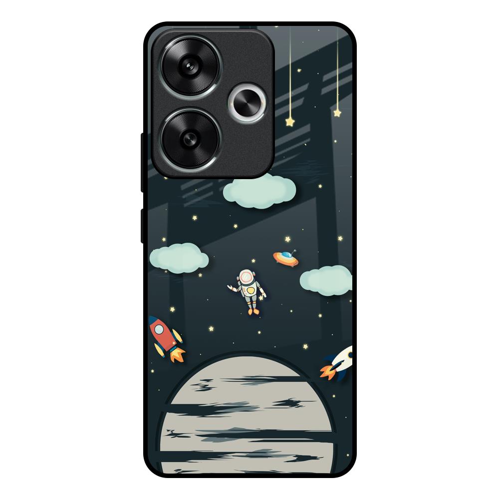 Astronaut Dream Poco F6 5G Glass Back Cover Online