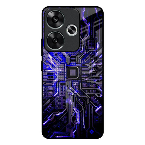 Techno Color Pattern Poco F6 5G Glass Back Cover Online