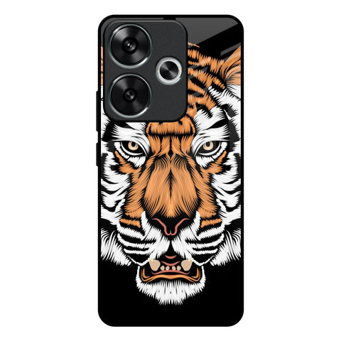 Angry Tiger Poco F6 5G Glass Back Cover Online