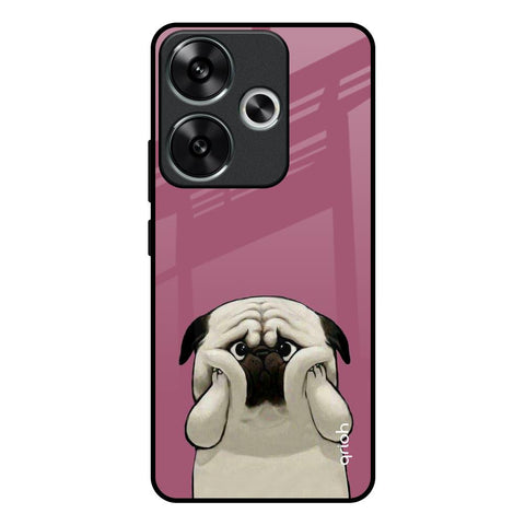 Funny Pug Face Poco F6 5G Glass Back Cover Online