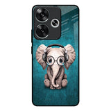Adorable Baby Elephant Poco F6 5G Glass Back Cover Online