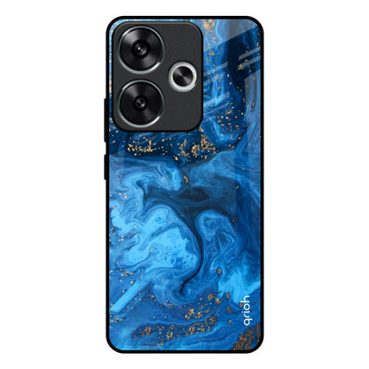 Gold Sprinkle Poco F6 5G Glass Back Cover Online