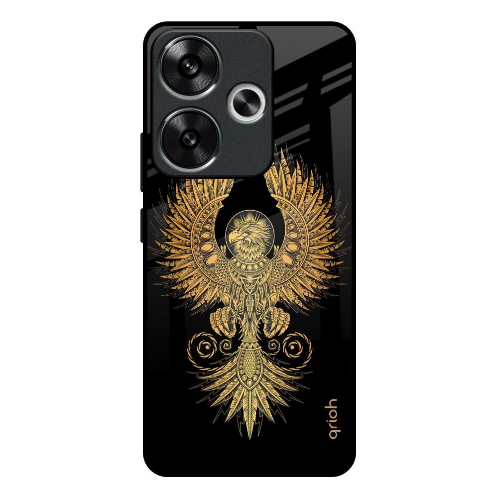Mythical Phoenix Art Poco F6 5G Glass Back Cover Online
