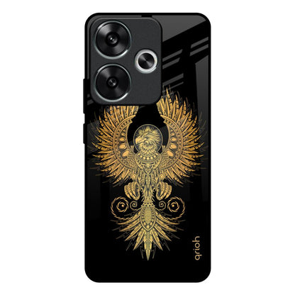 Mythical Phoenix Art Poco F6 5G Glass Back Cover Online