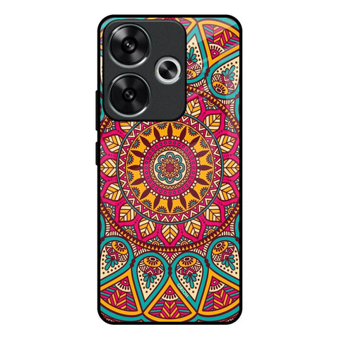 Elegant Mandala Poco F6 5G Glass Back Cover Online