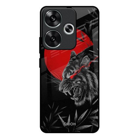 Red Moon Tiger Poco F6 5G Glass Back Cover Online