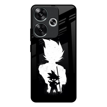 Monochrome Goku Poco F6 5G Glass Back Cover Online