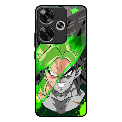 Anime Green Splash Poco F6 5G Glass Back Cover Online