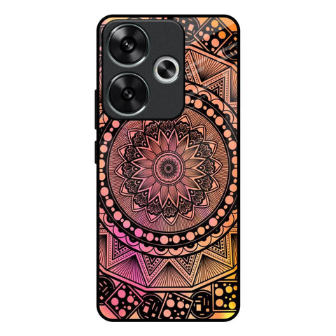 Floral Mandala Poco F6 5G Glass Back Cover Online
