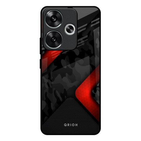 Modern Camo Abstract Poco F6 5G Glass Back Cover Online