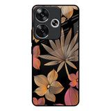 Lines Pattern Flowers Poco F6 5G Glass Back Cover Online