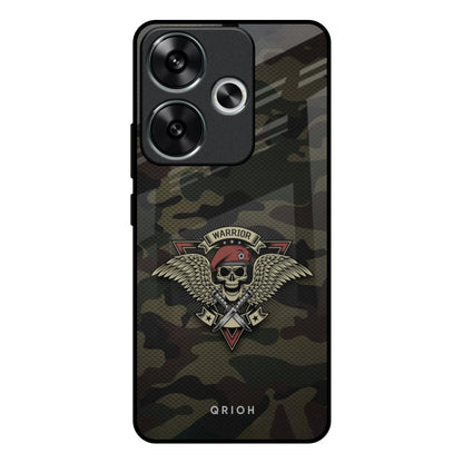 Army Warrior Poco F6 5G Glass Back Cover Online
