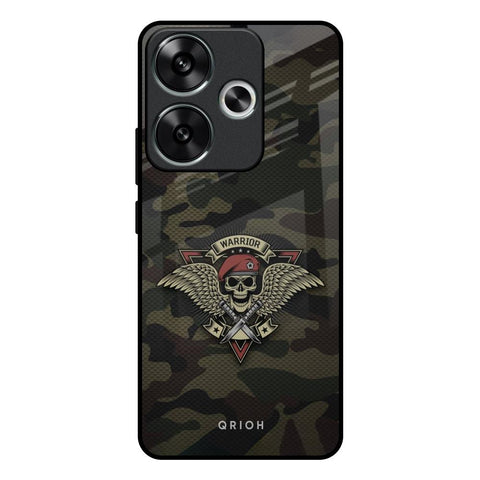 Army Warrior Poco F6 5G Glass Back Cover Online