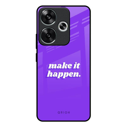 Make it Happen Poco F6 5G Glass Back Cover Online