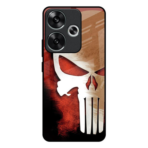 Red Skull Poco F6 5G Glass Back Cover Online